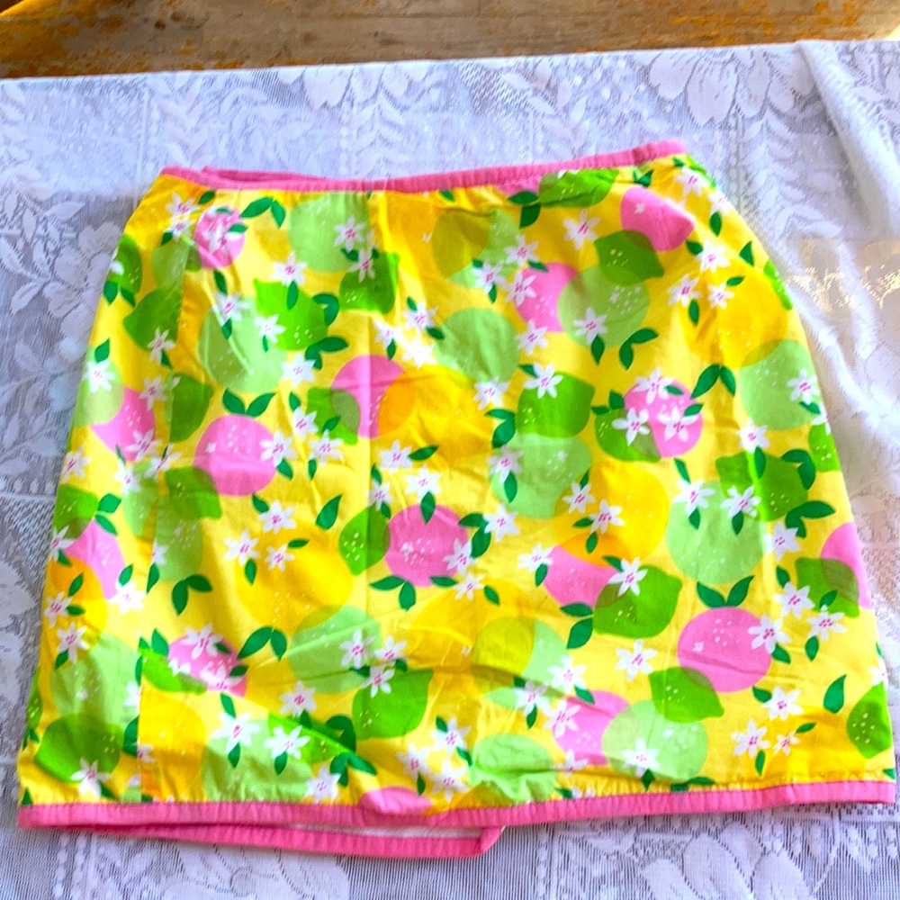 Lilly Pulitzer Printed Wrap Skirt Size 10